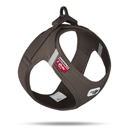 Curli Clasp Vest Geschirr Air-Mesh Braun