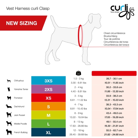 Curli Clasp Vest Geschirr Air-Mesh Lime
